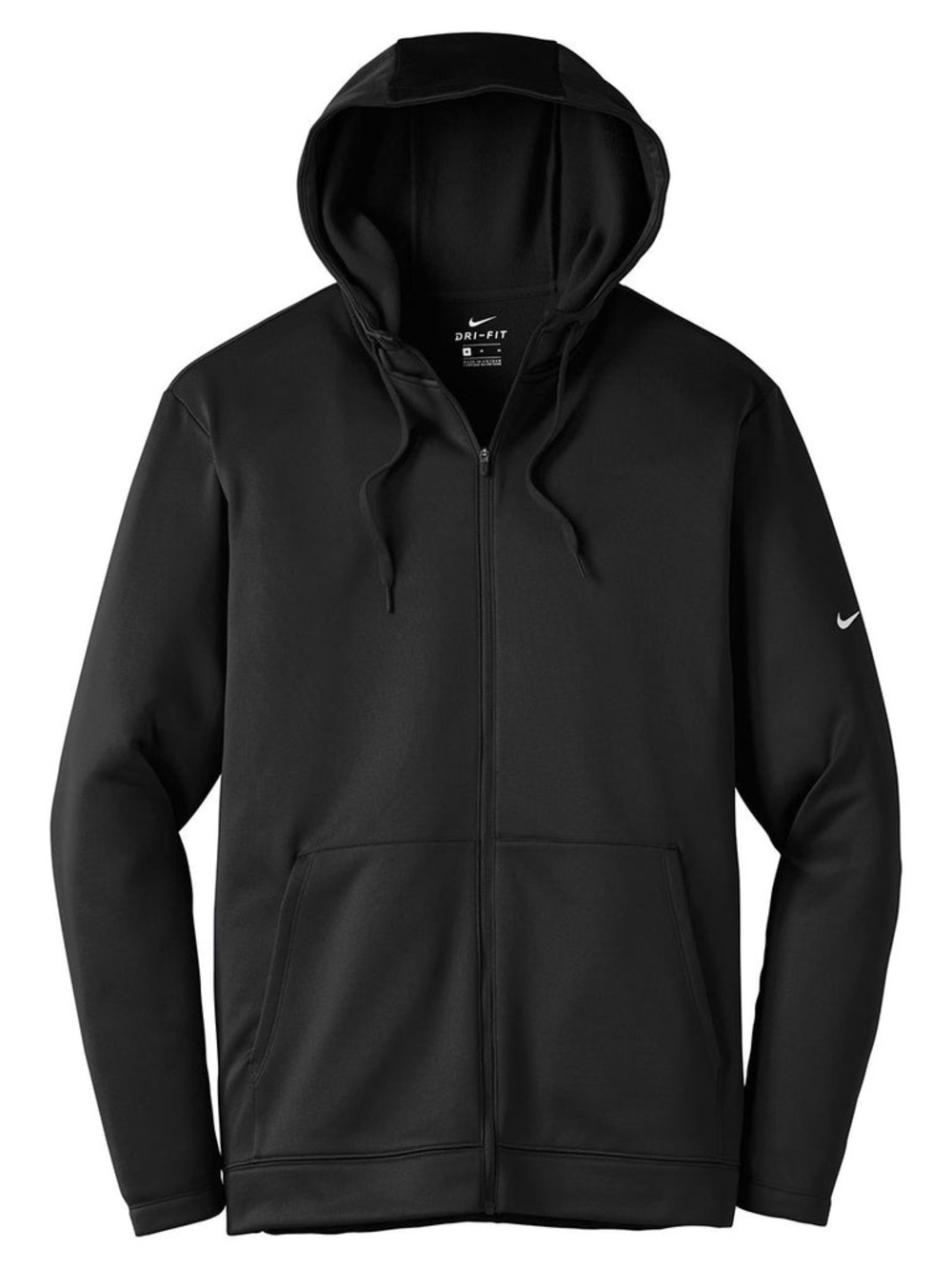 Nike Men’s Therma-Fit Black Full-Zip Fleece hoodie